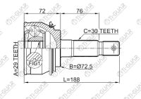 ШРУС TG-9580 / TO-080 * TiGuar