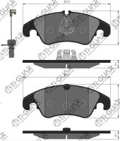 Тормозные колодки TG-0477/PN0477W* Ti·GUAR