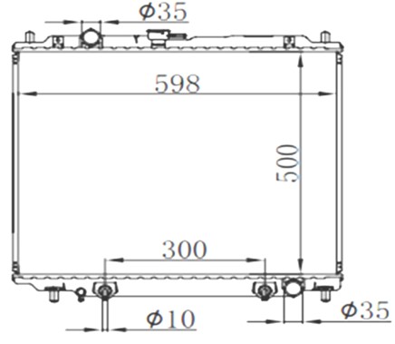 Радиатор MC-V46W-1232 Радиатор MC-V46W-1232